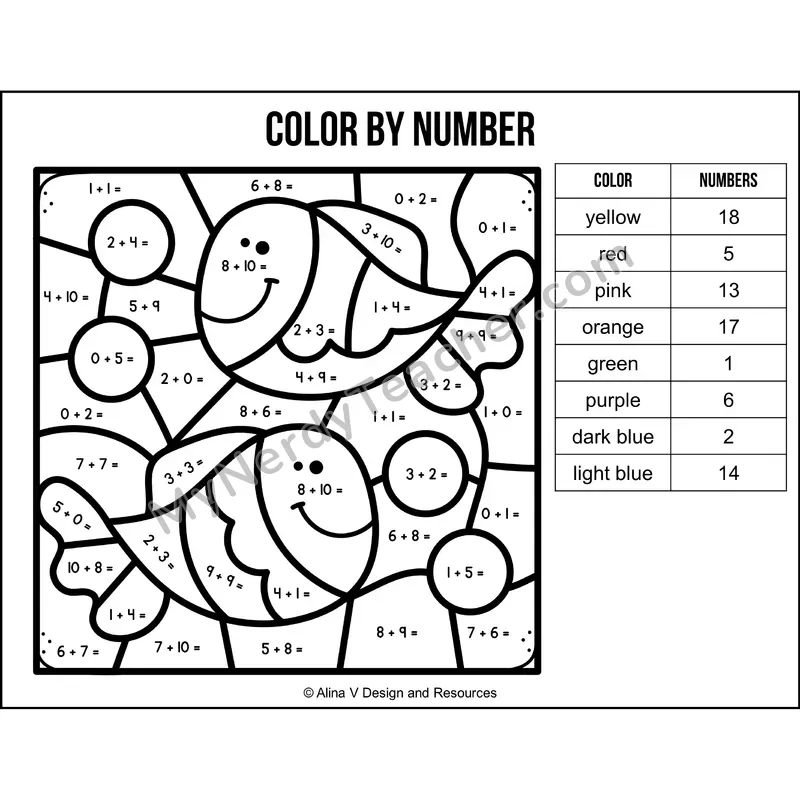 Addition Within 20 Color by Number — Chinese New Year Mystery Picture 3