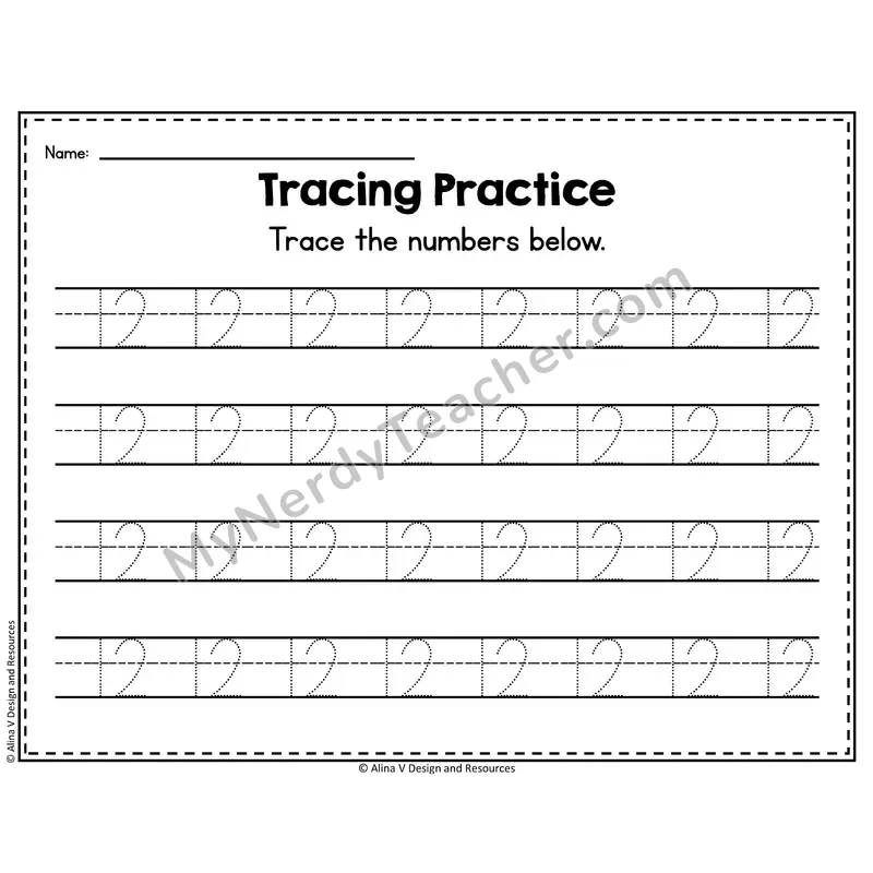 Number 12 Worksheet — Number Tracing Practice