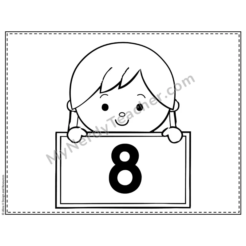 Number 7 Worksheet — Find and Trace the Number Word
