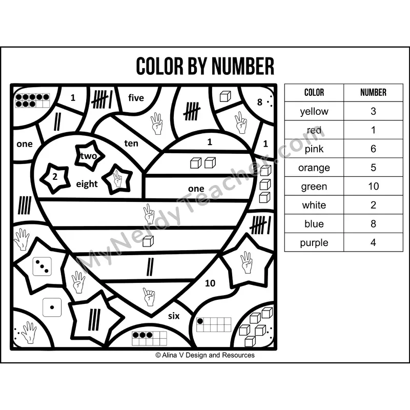 Color by Number Sense — Veterans Day Mystery Picture 4