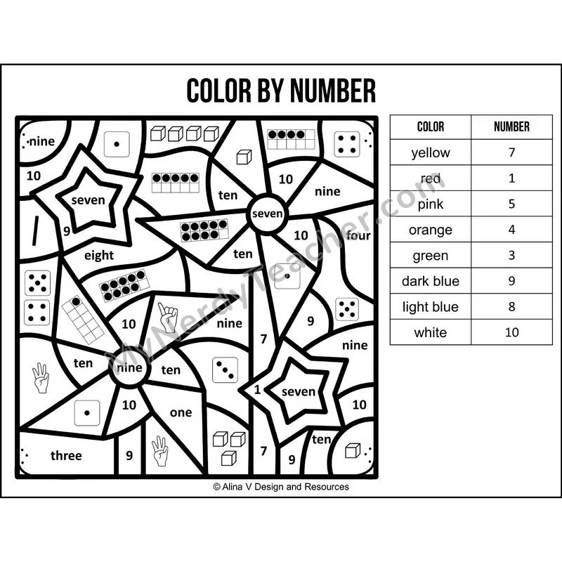 Color by Number Sense — Veterans Day Mystery Picture 2