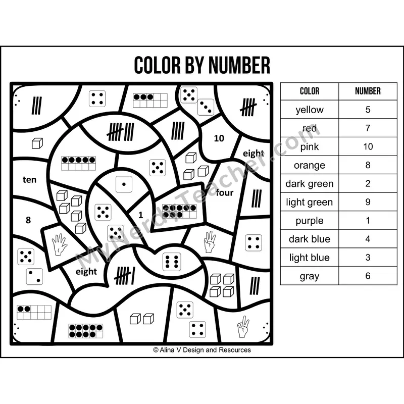 Color by Number Sense — St. Patrick's Day Mystery Picture 2
