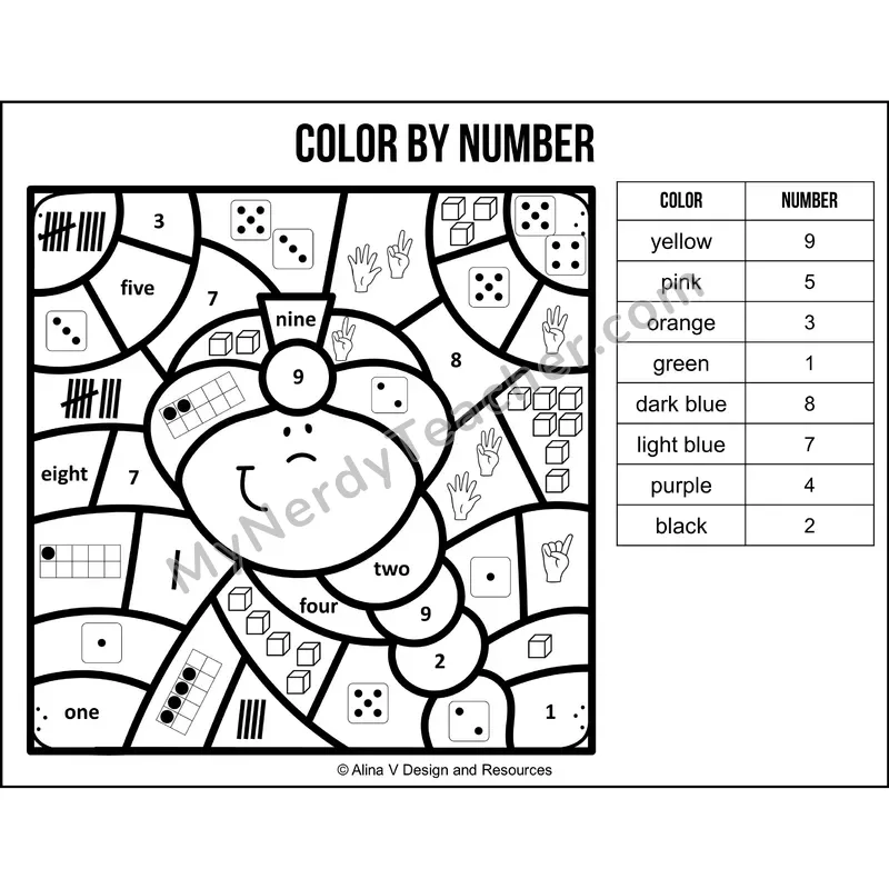 Color by Number Sense — Diwali Mystery Picture 3
