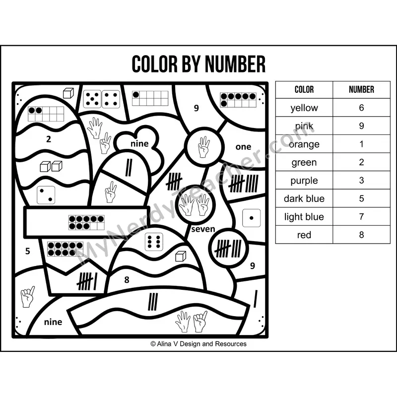 Color by Number Sense — Cinco de Mayo Mystery Picture 6