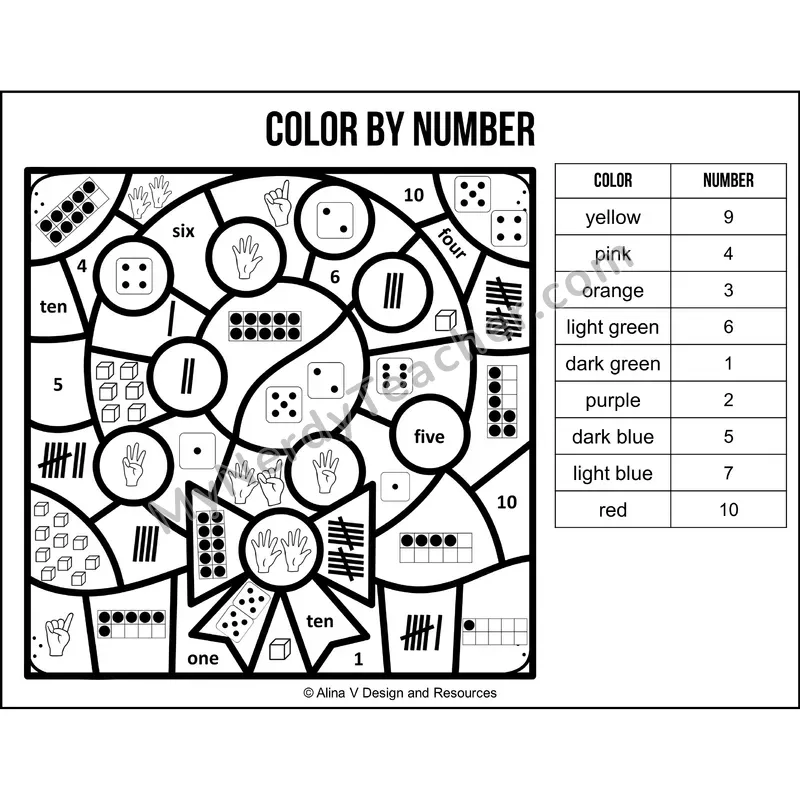 Color by Number Sense — Christmas Mystery Picture 3