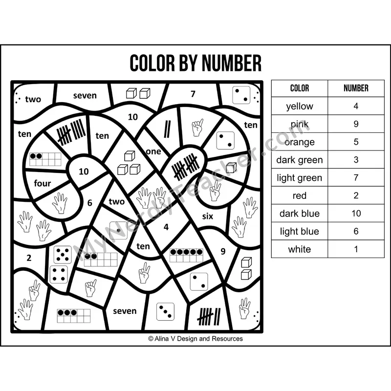 Color by Number Sense — Christmas Mystery Picture 6
