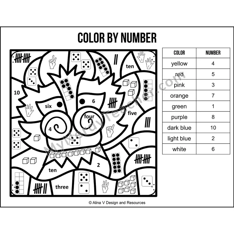 Color by Number Sense — Chinese New Year Mystery Picture 6