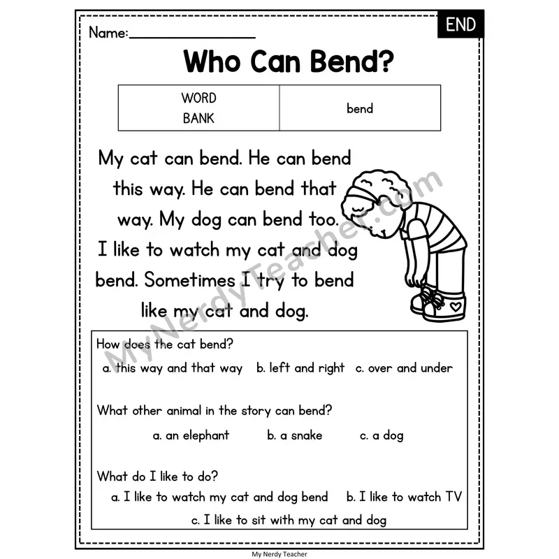 Who Can Bend — END Reading Passage with Multiple Choice
