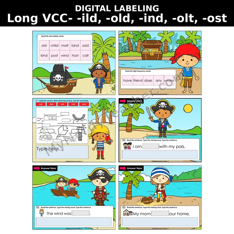 Long VCC: -ild, -old, -ind, -olt, -ost Digital Label & Write Activity