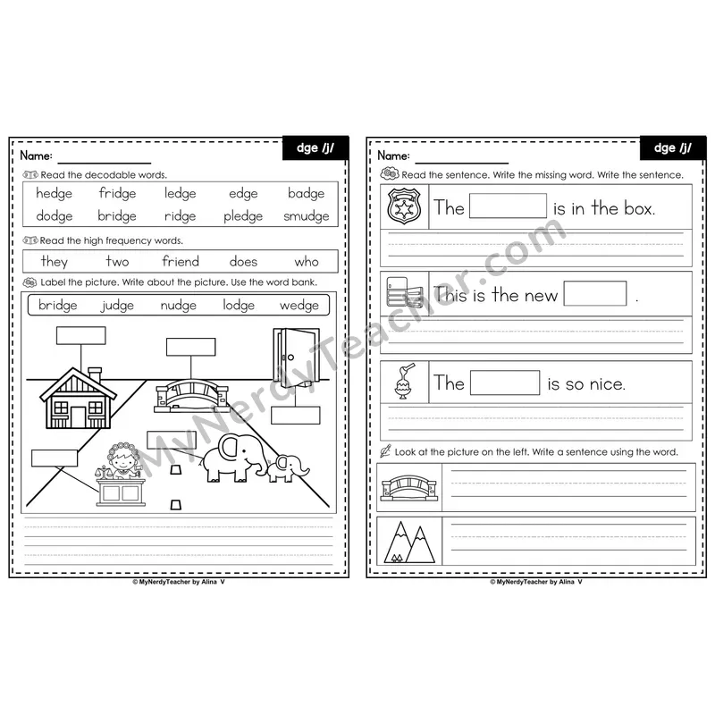 dge Trigraph Editable PowerPoint Label & Write Activity