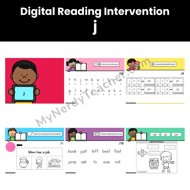 Digital Phonics Intervention — j (Preview)