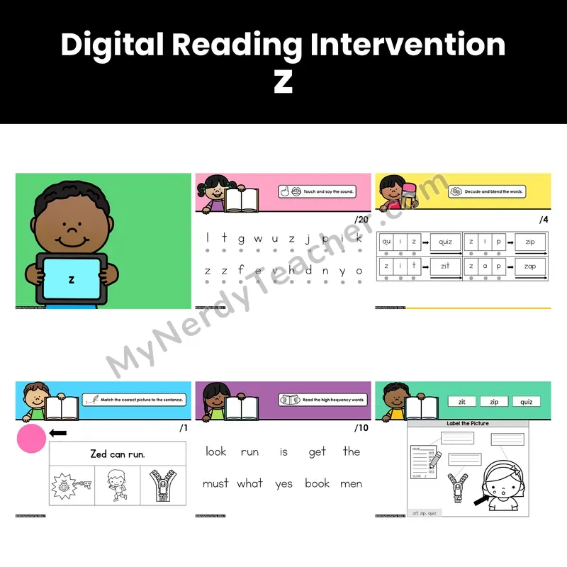 Digital Phonics Intervention — z (Preview)