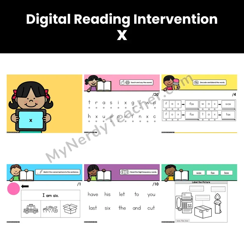 Digital Phonics Intervention — x (Preview)