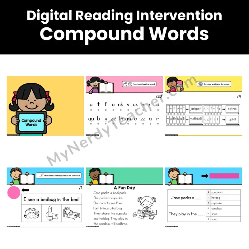 Digital Phonics Intervention — Compound Words (Preview)