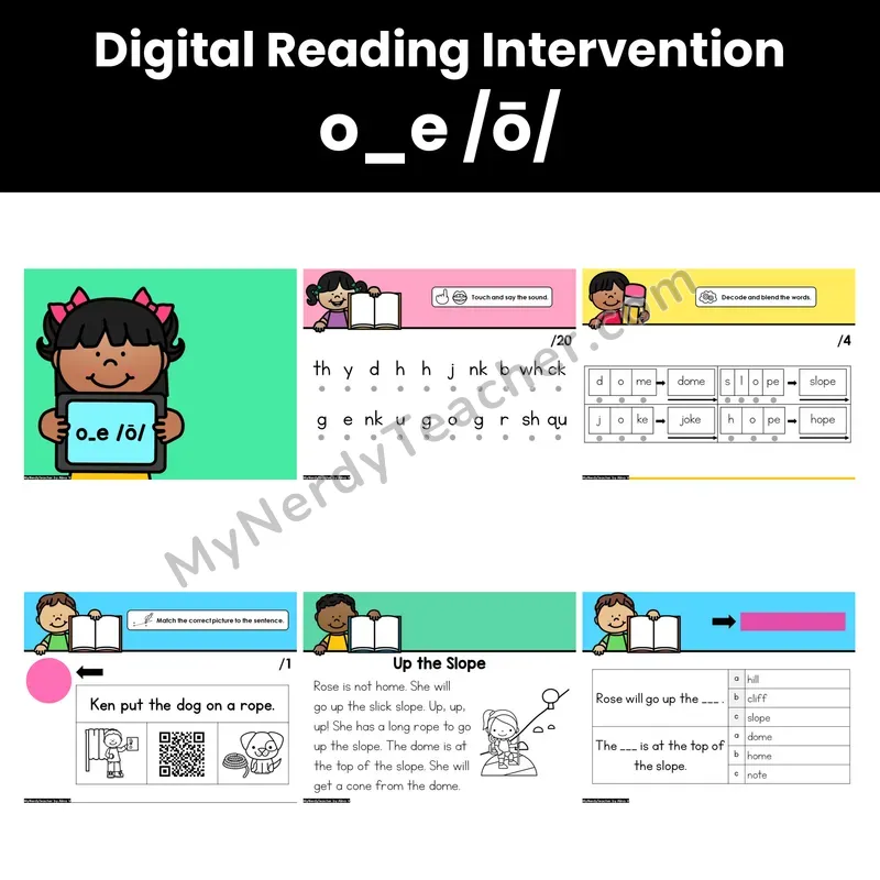 Digital Phonics Intervention — o_e /ō/ (Preview)