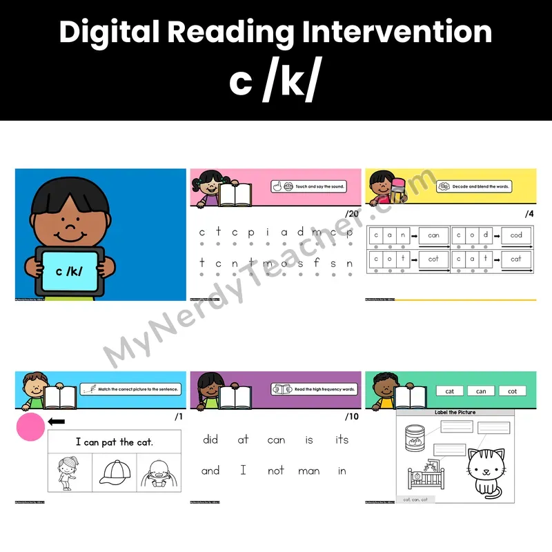 Digital Phonics Intervention — c /k/ (Preview)