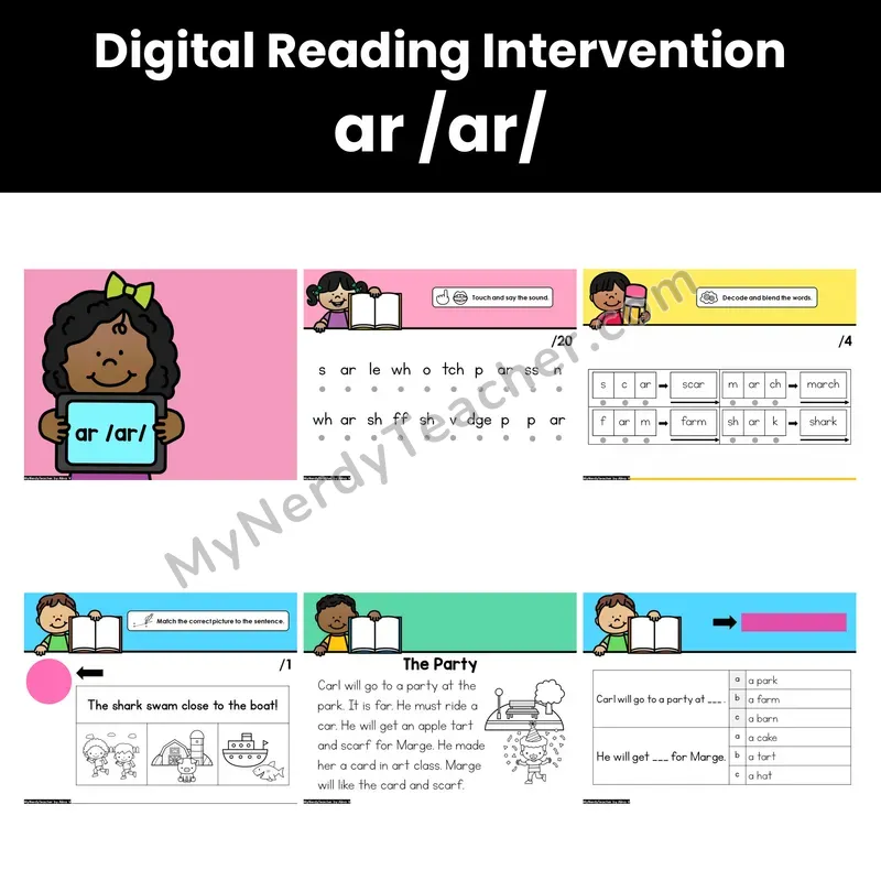Digital Phonics Intervention — ar /ar/ (PDF)
