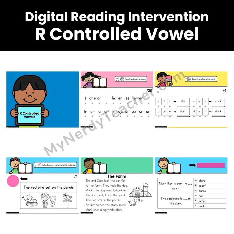 Digital Phonics Intervention — R Controlled Vowel (PDF)