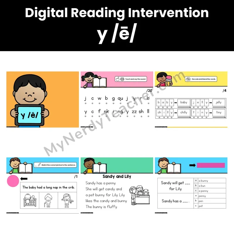 Digital Phonics Intervention — y /ē/ (PDF)