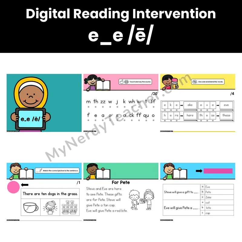 Digital Phonics Intervention — e_e /ē/ (PDF)