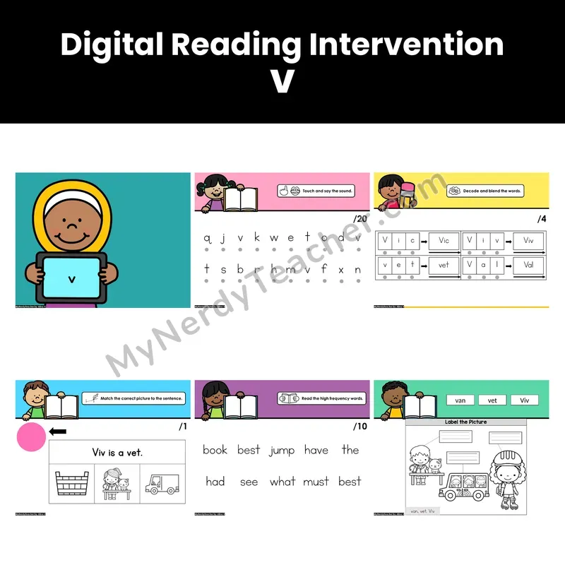 Digital Phonics Intervention — v (PDF)