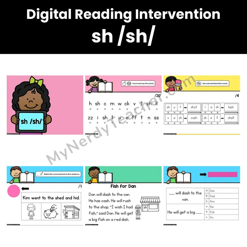 Digital Phonics Intervention — sh /sh/ (PDF)