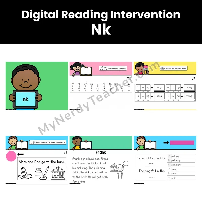 Digital Phonics Intervention — Nk (PDF)