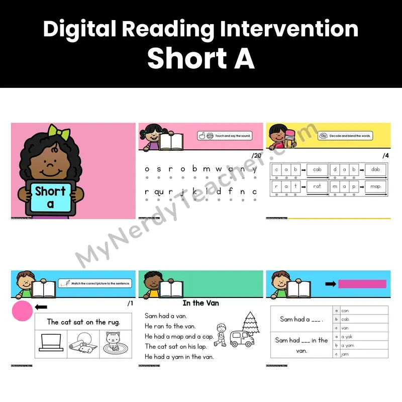Digital Phonics Intervention — Short A (PDF)