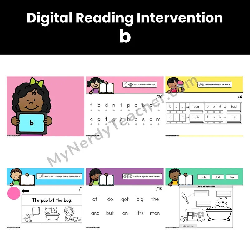 Digital Phonics Intervention — b (PDF)