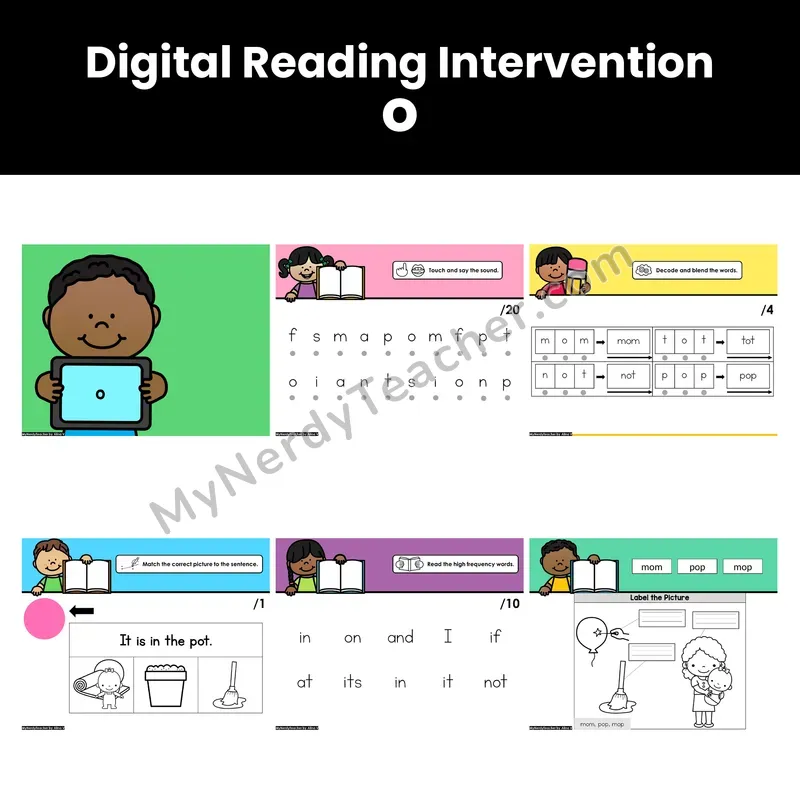 Digital Phonics Intervention — o (PDF)