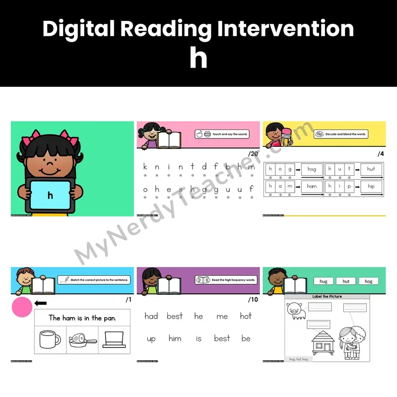 Digital Phonics Intervention — h (PDF)