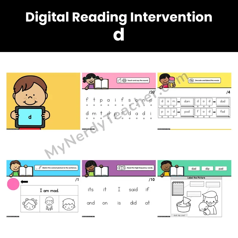 Digital Phonics Intervention — d (PDF)