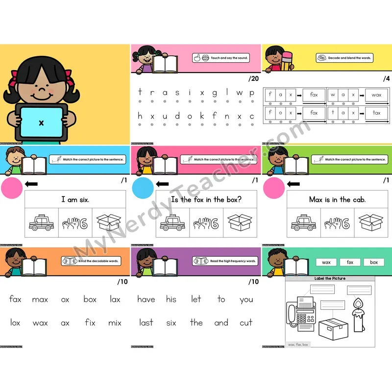 Digital Beginning Sounds Intervention PowerPoint — x (Preview)