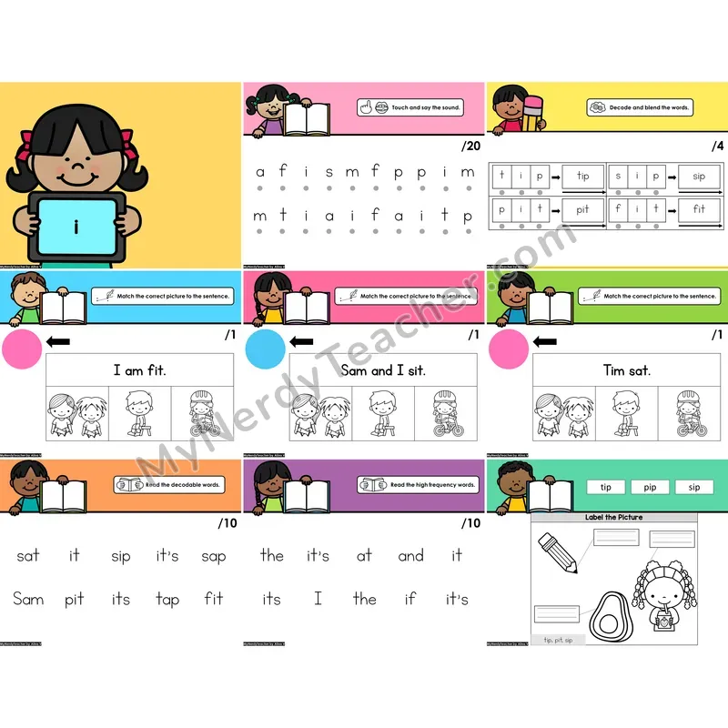 Digital Beginning Sounds Intervention PowerPoint — i (Preview)