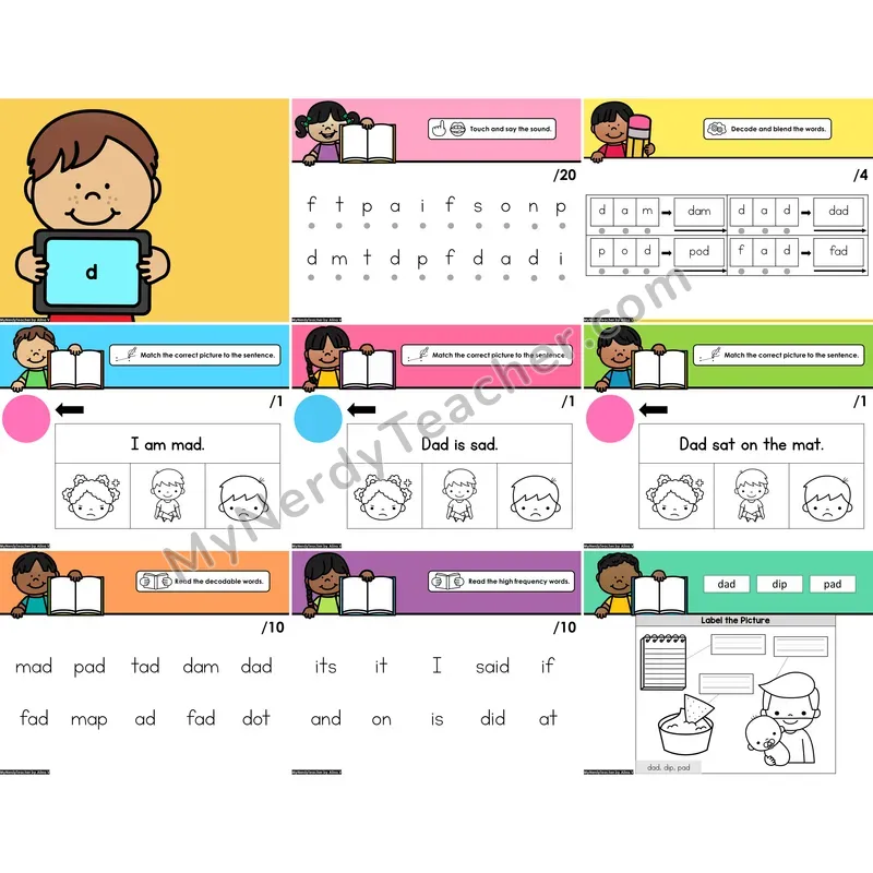 Digital Beginning Sounds Intervention PowerPoint — d (Preview)