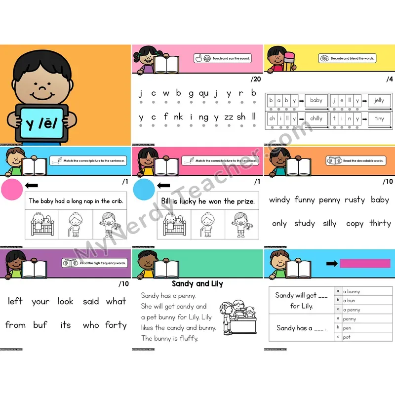 Digital Phonics Intervention PowerPoint — y /ē/ (Preview)
