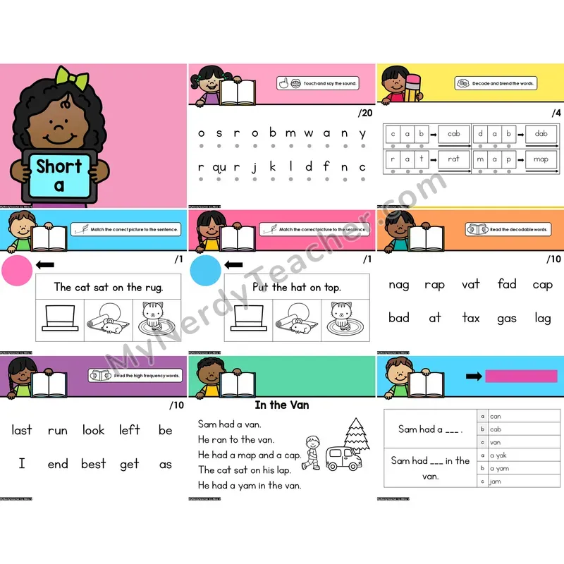 Digital Phonics Intervention PowerPoint — Short A (Preview)