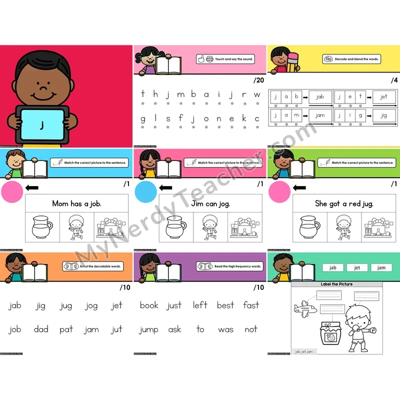 Digital Beginning Sounds Intervention PowerPoint — j (PowerPoint)