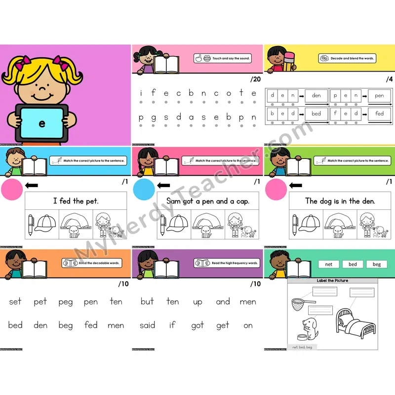 Digital Beginning Sounds Intervention PowerPoint — e (PowerPoint)