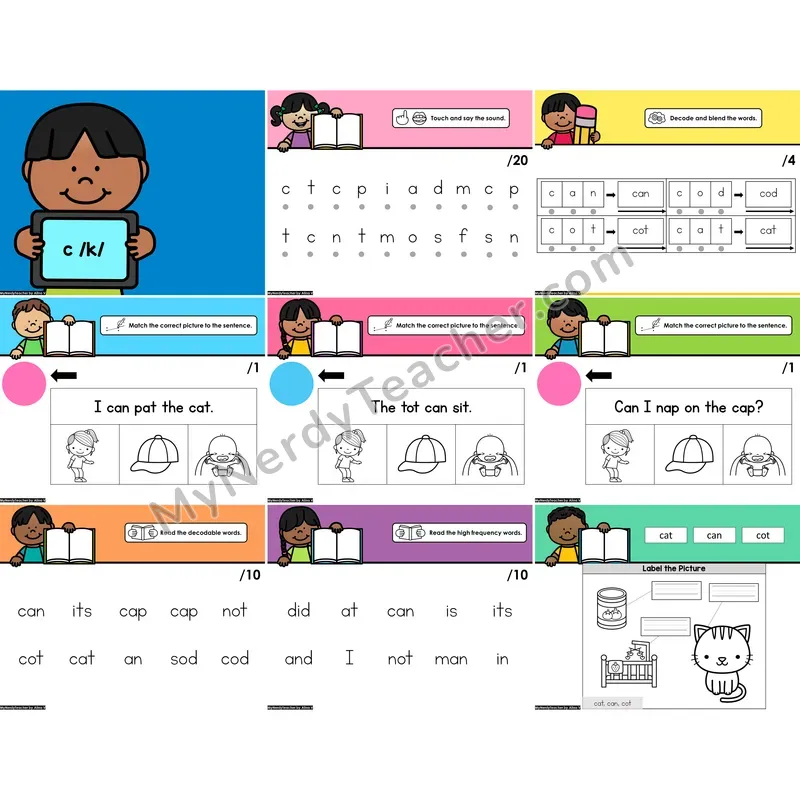 Digital Beginning Sounds Intervention PowerPoint — c /k/ (PowerPoint)