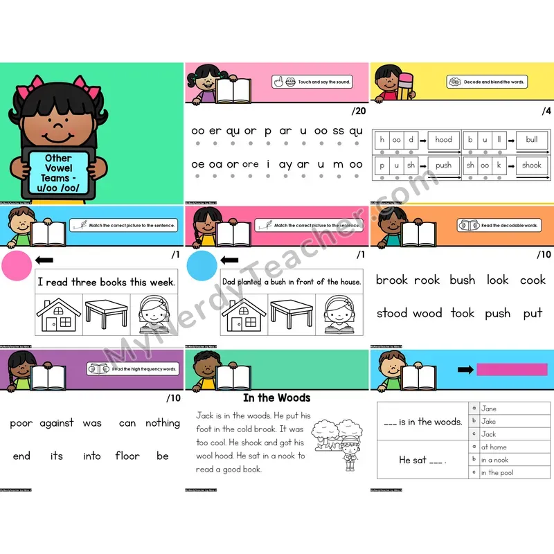 Digital Phonics Intervention PowerPoint — Other Vowel Teams - u/oo /oo/ (PowerPoint)