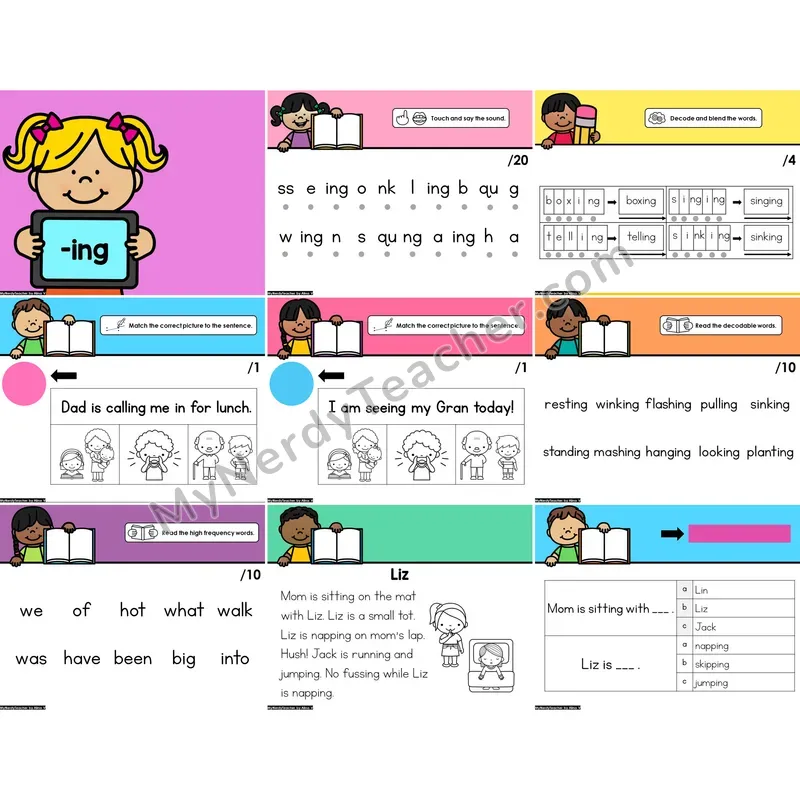 Digital Phonics Intervention PowerPoint — -ing (PowerPoint)