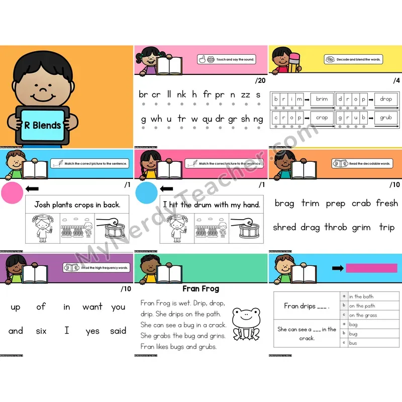 Digital Phonics Intervention PowerPoint — R Blends (PowerPoint)