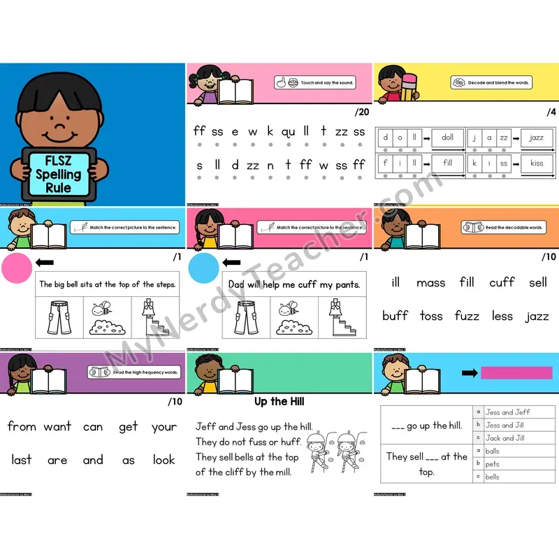 Digital Phonics Intervention PowerPoint — FLSZ Spelling Rule (PowerPoint)