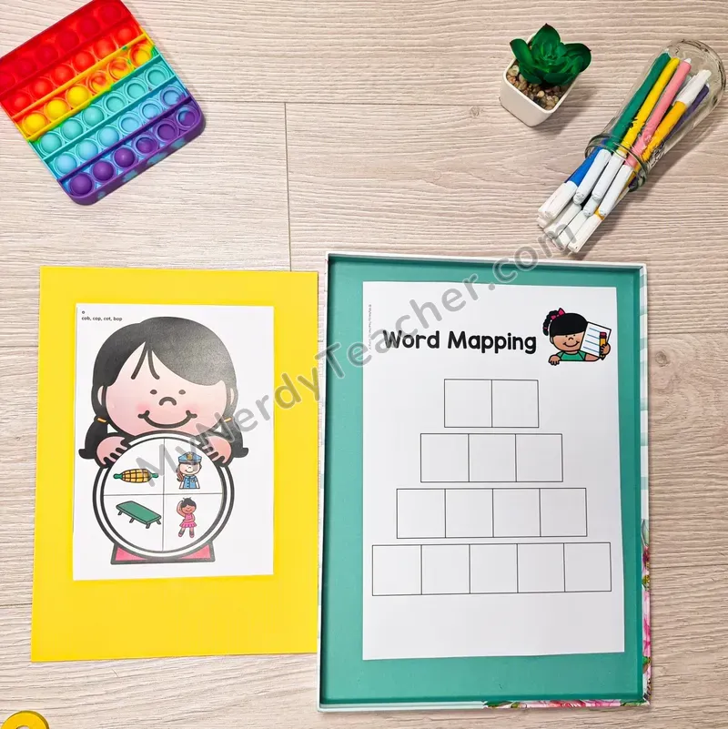 Phonics Spin and Map — Spinner Word Mapping Activity