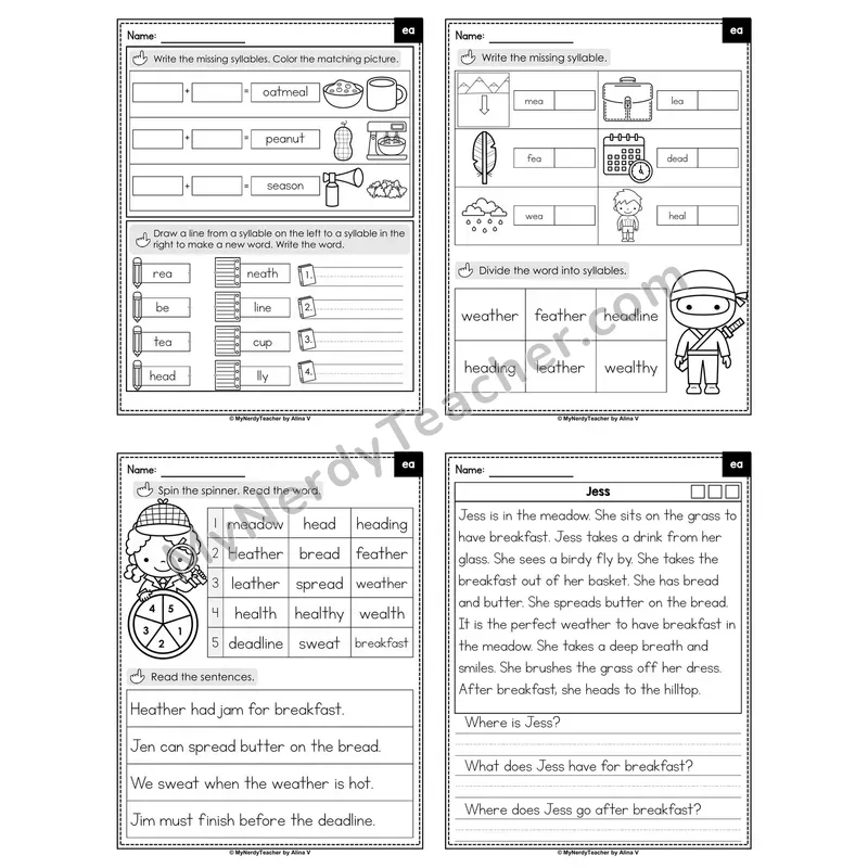 Diphthongs oi, oy Decodable Passage Worksheet