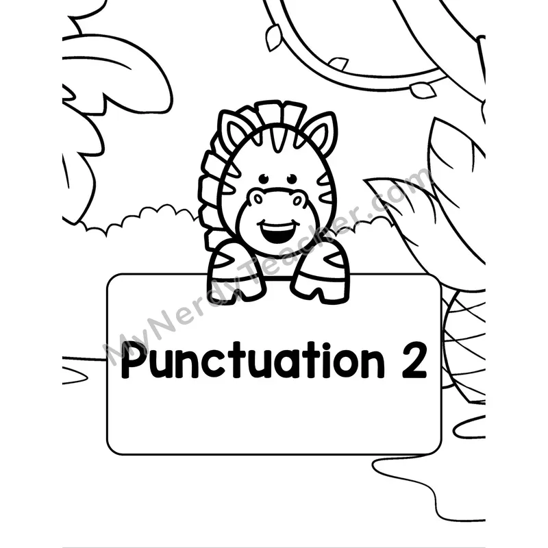 Punctuation Part 2 Section Cover — Grammar Divider