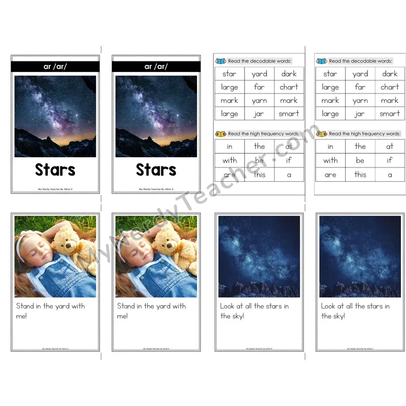 ar /ar/ Decodable Mini Book — No Phonics Dots