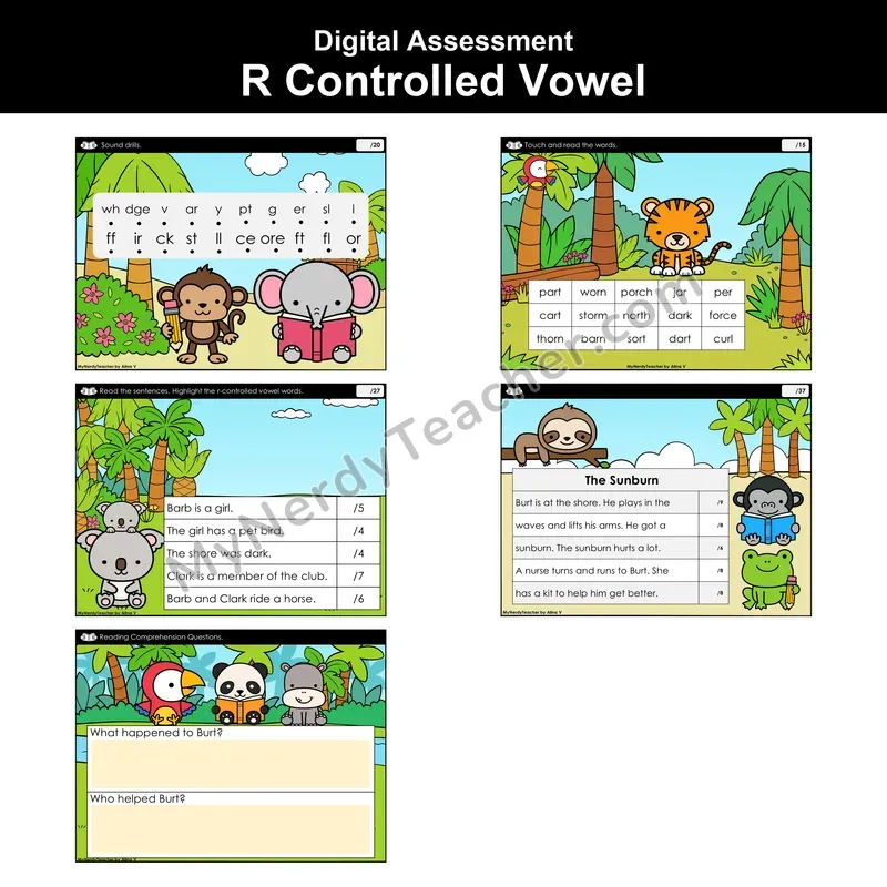 Digital Phonics Assessment — R-Controlled Vowels Review