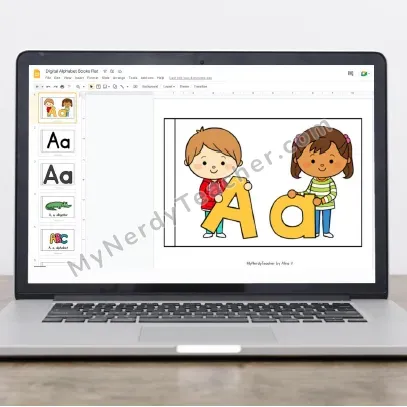 Digital Alphabet Books — 26 Letter Mini Books on Google Slides